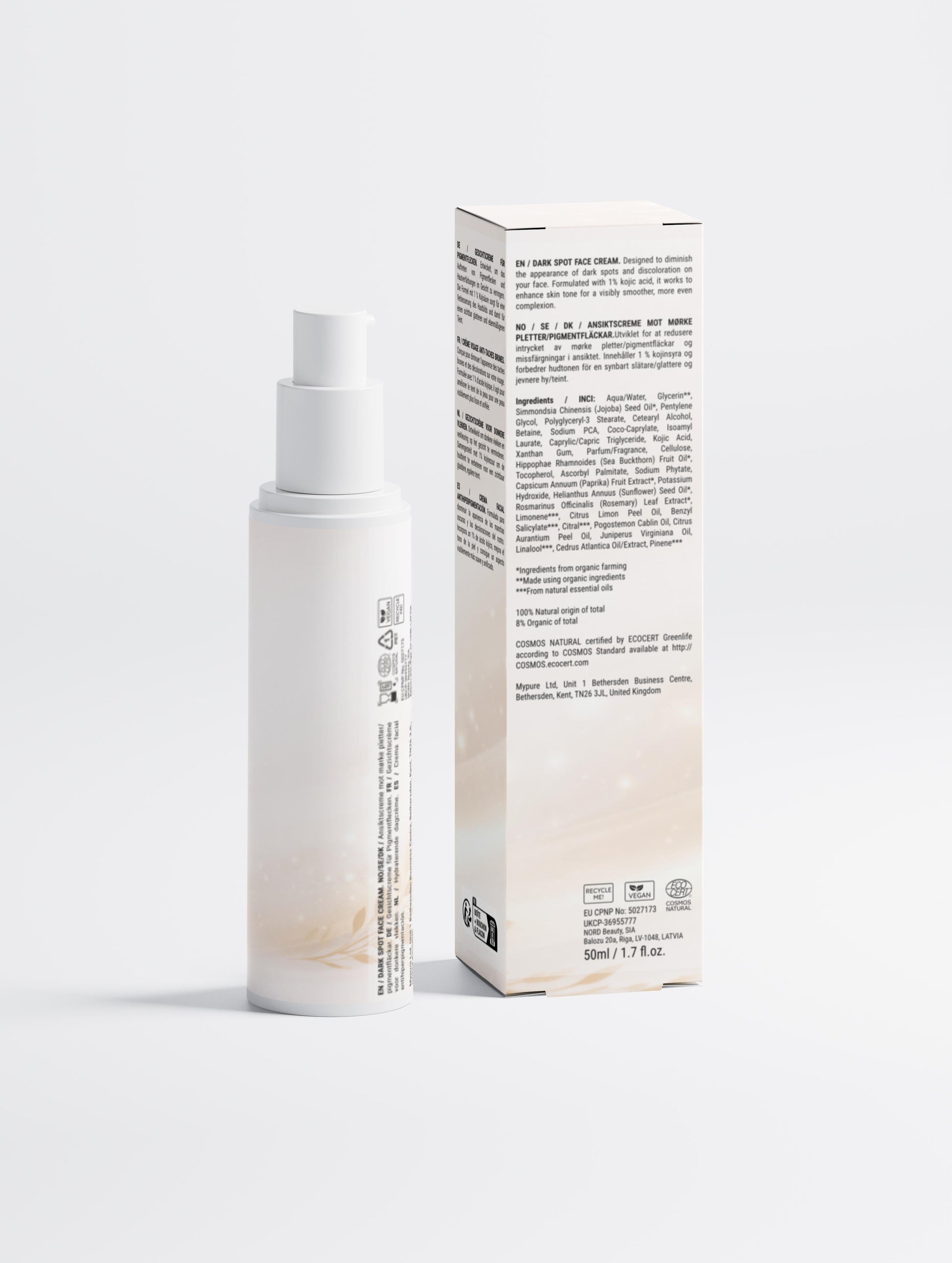 Dark Spot Face Cream with Kojic Acid